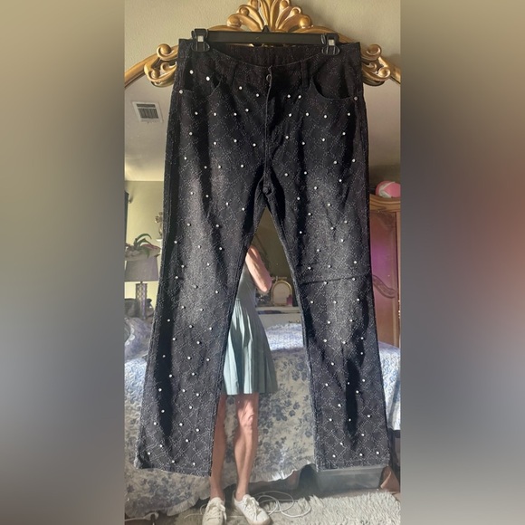 Black Studded Jeans - Picture 7 of 9